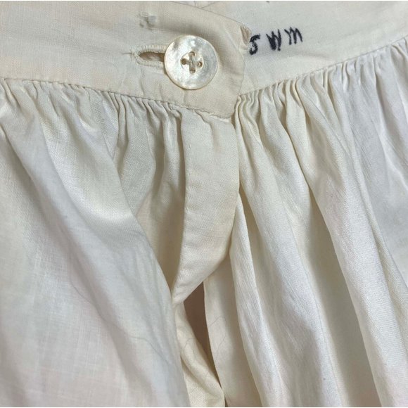 Early - Mid Victorian Pantalettes Eylet Embroidery Hem 1830s - 1850s Bloomers - Picture 4 of 4